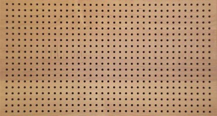 Perforated Acoustical Wood Panels