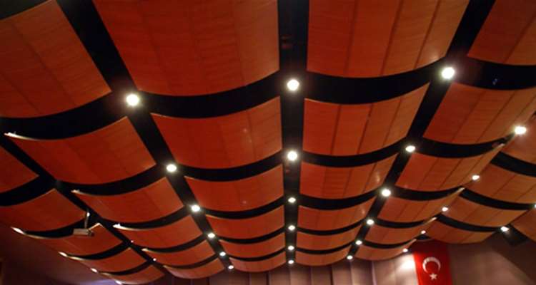 Acoustical Wood Ceiling Panels