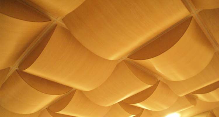 Acoustical Wood Ceiling Panels