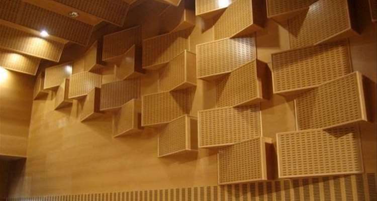 Perforated Acoustical Wood Panels