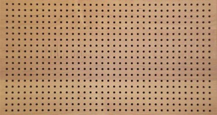 Perforated Acoustical Wood Panels