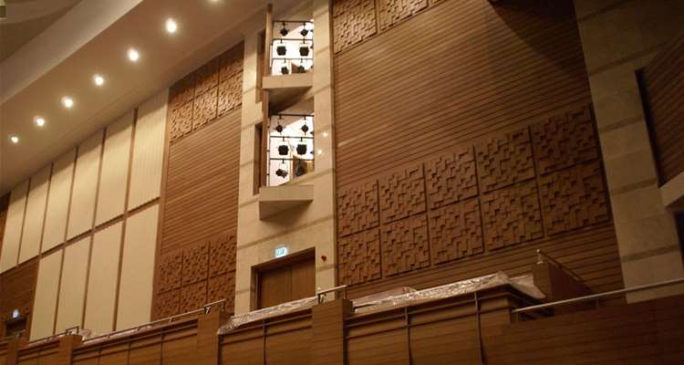 الألواح الجدارية الخشبية الصوتية